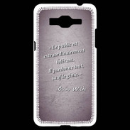 Coque Samsung Grand Prime 4G Public génie Violet Citation Oscar Wilde