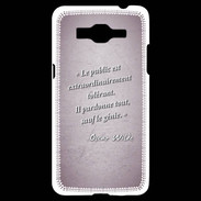 Coque Samsung Grand Prime 4G Public génie Rose Citation Oscar Wilde