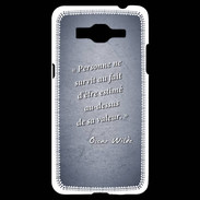 Coque Samsung Grand Prime 4G Survie valeur Bleu Citation Oscar Wilde