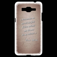 Coque Samsung Grand Prime 4G Survie valeur Rouge Citation Oscar Wilde