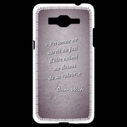 Coque Samsung Grand Prime 4G Survie valeur Violet Citation Oscar Wilde