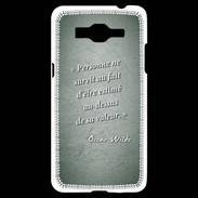 Coque Samsung Grand Prime 4G Survie valeur Vert Citation Oscar Wilde