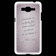 Coque Samsung Grand Prime 4G Survie valeur Rose Citation Oscar Wilde
