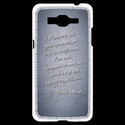 Coque Samsung Grand Prime 4G Sympathiser Bleu Citation Oscar Wilde