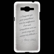 Coque Samsung Grand Prime 4G Sympathiser Gris Citation Oscar Wilde