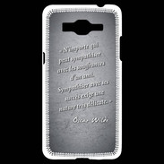 Coque Samsung Grand Prime 4G Sympathiser Noir Citation Oscar Wilde