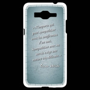 Coque Samsung Grand Prime 4G Sympathiser Turquoise Citation Oscar Wilde