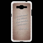 Coque Samsung Grand Prime 4G Tentation Rouge Citation Oscar Wilde