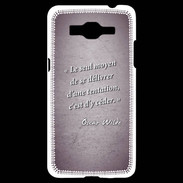 Coque Samsung Grand Prime 4G Tentation Violet Citation Oscar Wilde