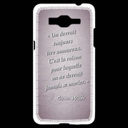 Coque Samsung Grand Prime 4G Toujours amoureux Rose Citation Oscar Wilde