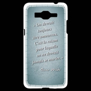 Coque Samsung Grand Prime 4G Toujours amoureux Turquoise Citation Oscar Wilde