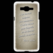 Coque Samsung Grand Prime 4G Toujours amoureux Sepia Citation Oscar Wilde