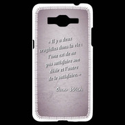 Coque Samsung Grand Prime 4G Tragédie Rose Citation Oscar Wilde