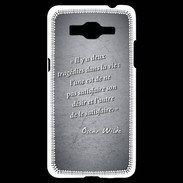 Coque Samsung Grand Prime 4G Tragédie Noir Citation Oscar Wilde