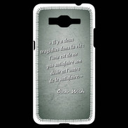 Coque Samsung Grand Prime 4G Tragédie Vert Citation Oscar Wilde
