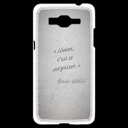 Coque Samsung Grand Prime 4G Aimer Gris Citation Oscar Wilde