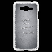 Coque Samsung Grand Prime 4G Aimer Noir Citation Oscar Wilde