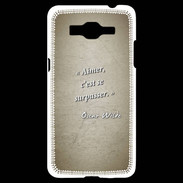 Coque Samsung Grand Prime 4G Aimer Sepia Citation Oscar Wilde