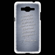Coque Samsung Grand Prime 4G Chaque fois Bleu Citation Oscar Wilde