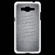 Coque Samsung Grand Prime 4G Chaque fois Noir Citation Oscar Wilde