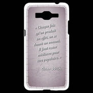 Coque Samsung Grand Prime 4G Chaque fois Rose Citation Oscar Wilde