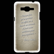 Coque Samsung Grand Prime 4G Chaque fois Sepia Citation Oscar Wilde