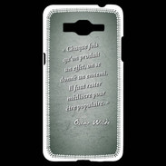 Coque Samsung Grand Prime 4G Chaque fois Vert Citation Oscar Wilde