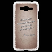 Coque Samsung Grand Prime 4G Démocratie Rouge Citation Oscar Wilde