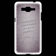Coque Samsung Grand Prime 4G Dieux prières Violet Citation Oscar Wilde