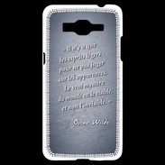 Coque Samsung Grand Prime 4G Esprits légers Bleu Citation Oscar Wilde