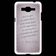 Coque Samsung Grand Prime 4G Esprits légers Rose Citation Oscar Wilde