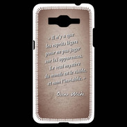 Coque Samsung Grand Prime 4G Esprits légers Rouge Citation Oscar Wilde