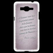 Coque Samsung Grand Prime 4G Homme veut Rose Citation Oscar Wilde