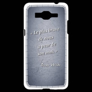 Coque Samsung Grand Prime 4G Brave Bleu Citation Oscar Wilde