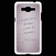 Coque Samsung Grand Prime 4G Brave Rose Citation Oscar Wilde