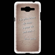 Coque Samsung Grand Prime 4G Brave Rouge Citation Oscar Wilde