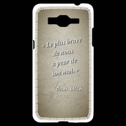 Coque Samsung Grand Prime 4G Brave Sepia Citation Oscar Wilde