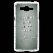 Coque Samsung Grand Prime 4G Brave Vert Citation Oscar Wilde