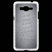 Coque Samsung Grand Prime 4G Charme passé Noir Citation Oscar Wilde