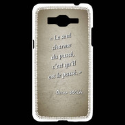 Coque Samsung Grand Prime 4G Charme passé Sepia Citation Oscar Wilde