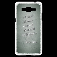 Coque Samsung Grand Prime 4G Charme passé Vert Citation Oscar Wilde
