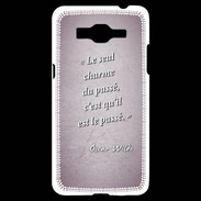 Coque Samsung Grand Prime 4G Charme passé Rose Citation Oscar Wilde