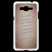 Coque Samsung Grand Prime 4G Chose vraie Rouge Citation Oscar Wilde