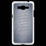 Coque Samsung Grand Prime 4G Cynique Bleu Citation Oscar Wilde
