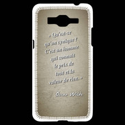 Coque Samsung Grand Prime 4G Cynique Sepia Citation Oscar Wilde