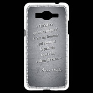 Coque Samsung Grand Prime 4G Cynique Noir Citation Oscar Wilde