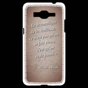 Coque Samsung Grand Prime 4G Dramatique vieillesse Rouge Citation Oscar Wilde