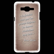 Coque Samsung Grand Prime 4G Fatalité Rouge Citation Oscar Wilde