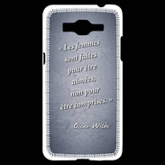Coque Samsung Grand Prime 4G Femmes comprises Bleu Citation Oscar Wilde
