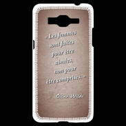 Coque Samsung Grand Prime 4G Femmes comprises Rouge Citation Oscar Wilde